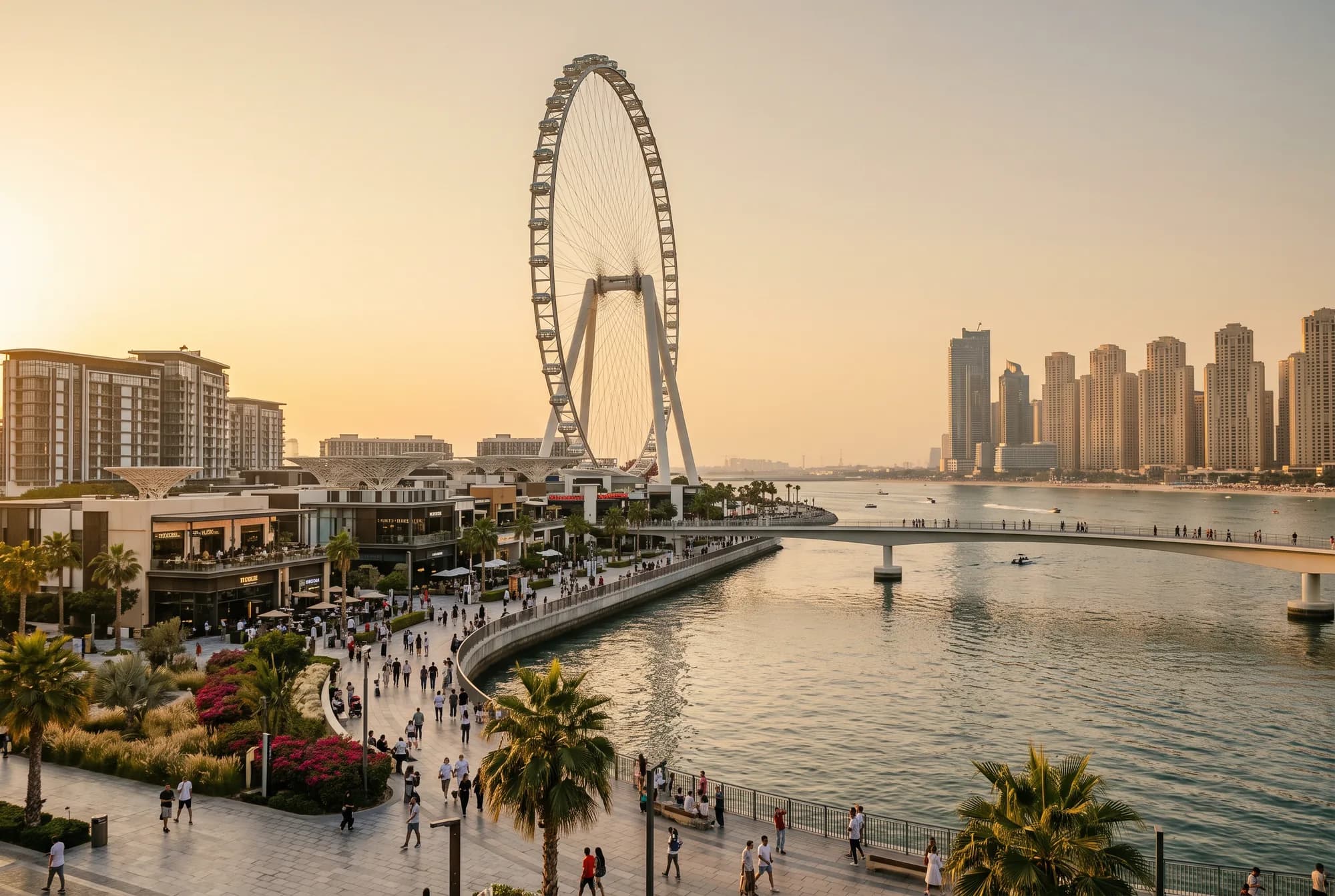 Bluewaters, Dubai (illustrative view, not a photograph)