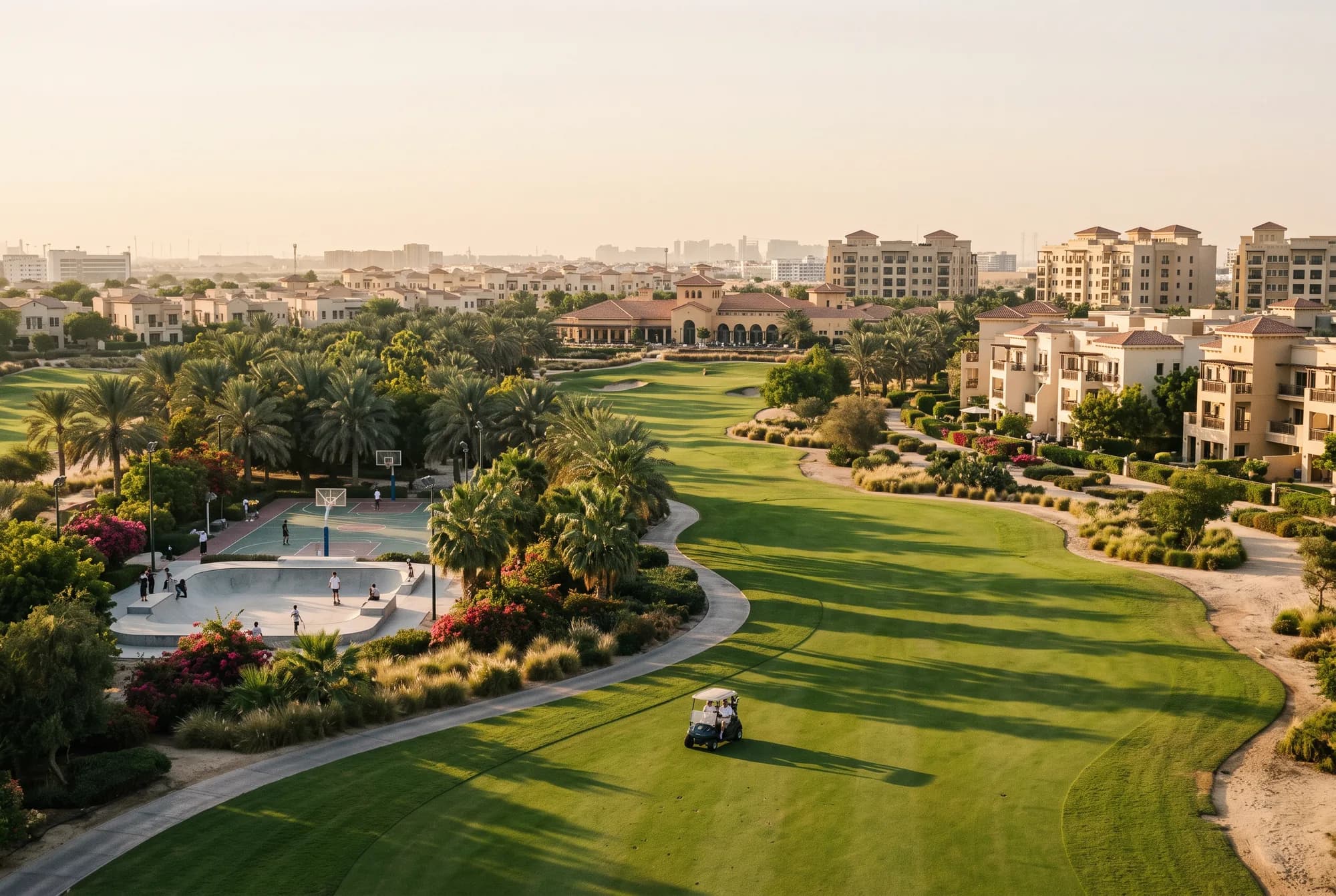 Damac Hills, Dubai (illustrative view, not a photograph)