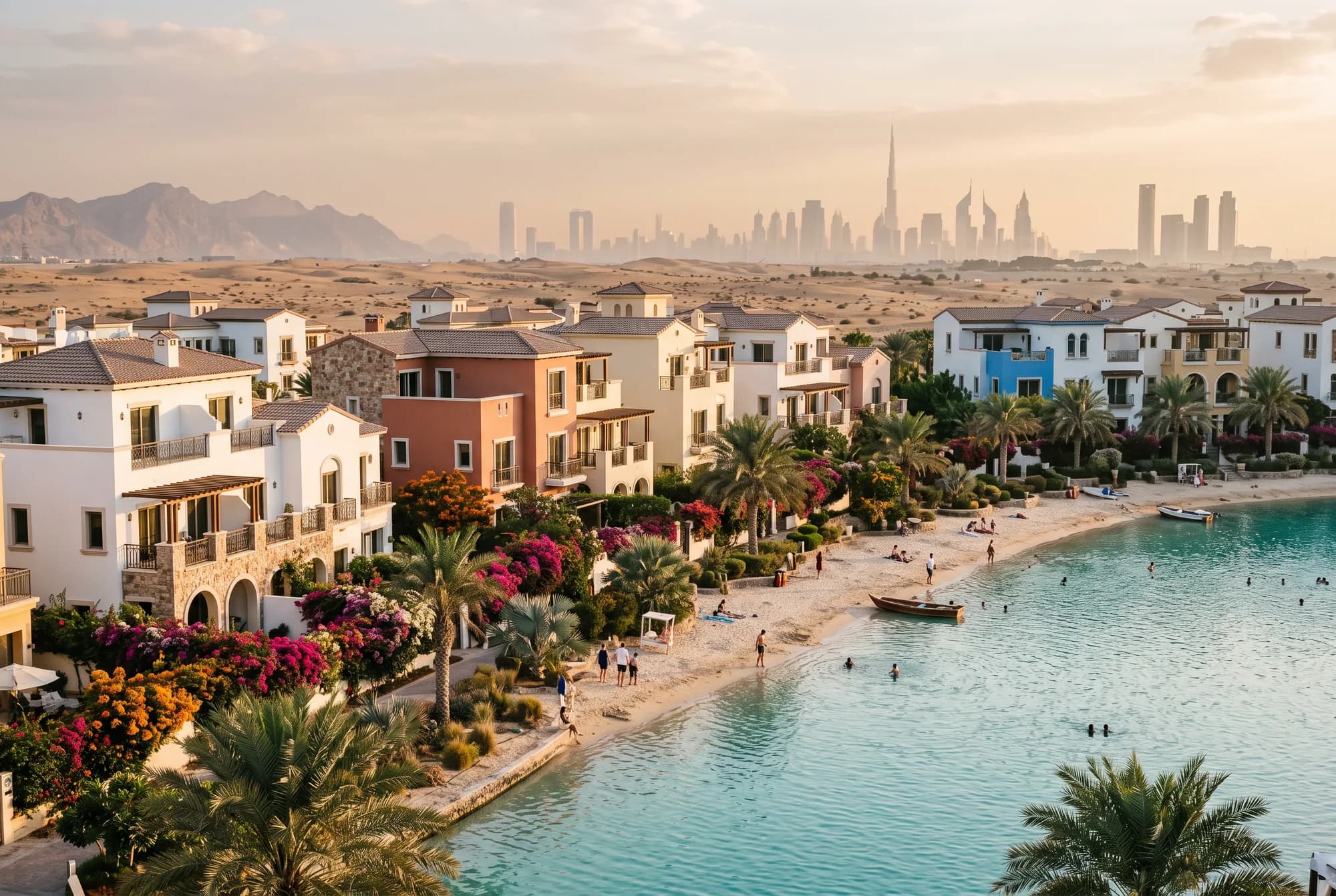 Damac Lagoons, Dubai (illustrative view, not a photograph)