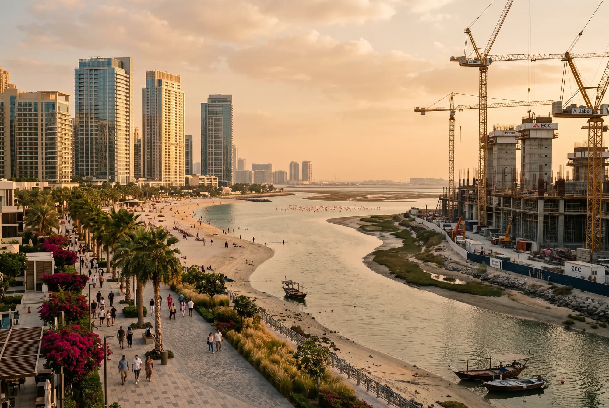 Dubai Creek Harbour (The Lagoons), Dubai (illustrative view, not a photograph)