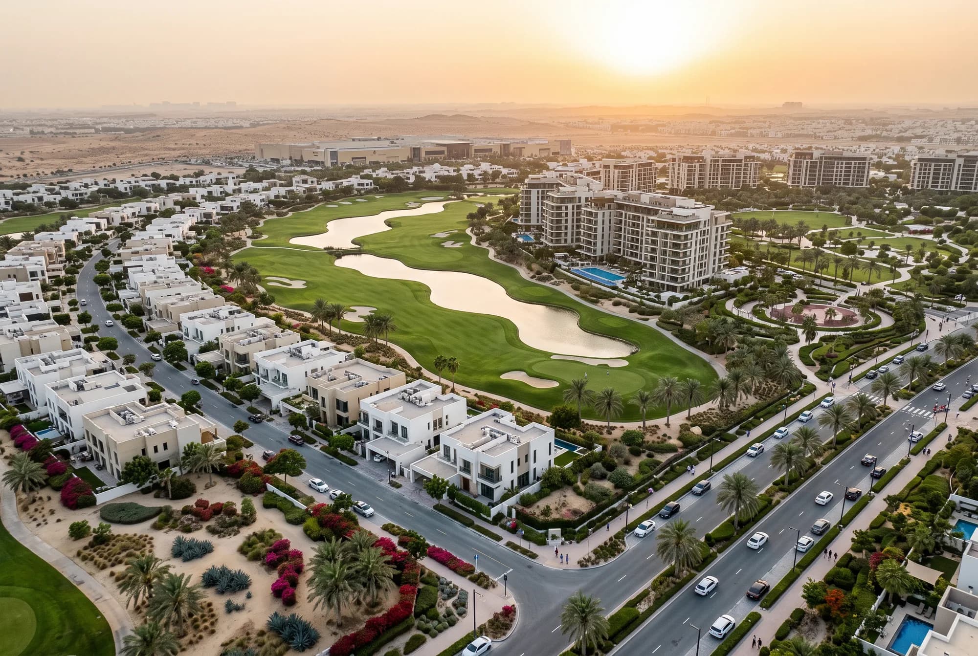 Dubai Hills Estate, Dubai (illustrative view, not a photograph)