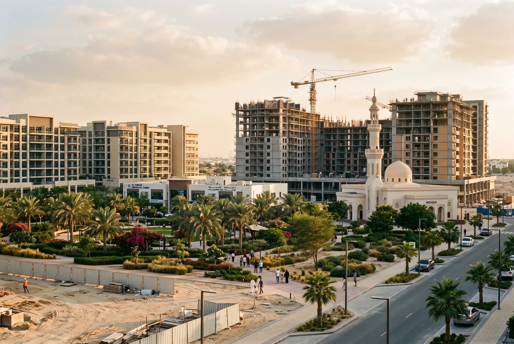 Dubai Land Residence Complex, Dubai (illustrative view, not a photograph)