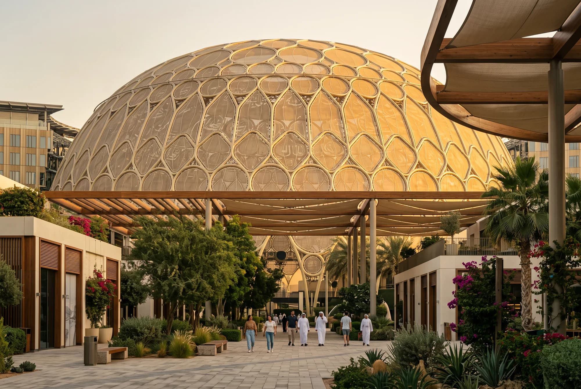 Expo City, Dubai (illustrative view, not a photograph)