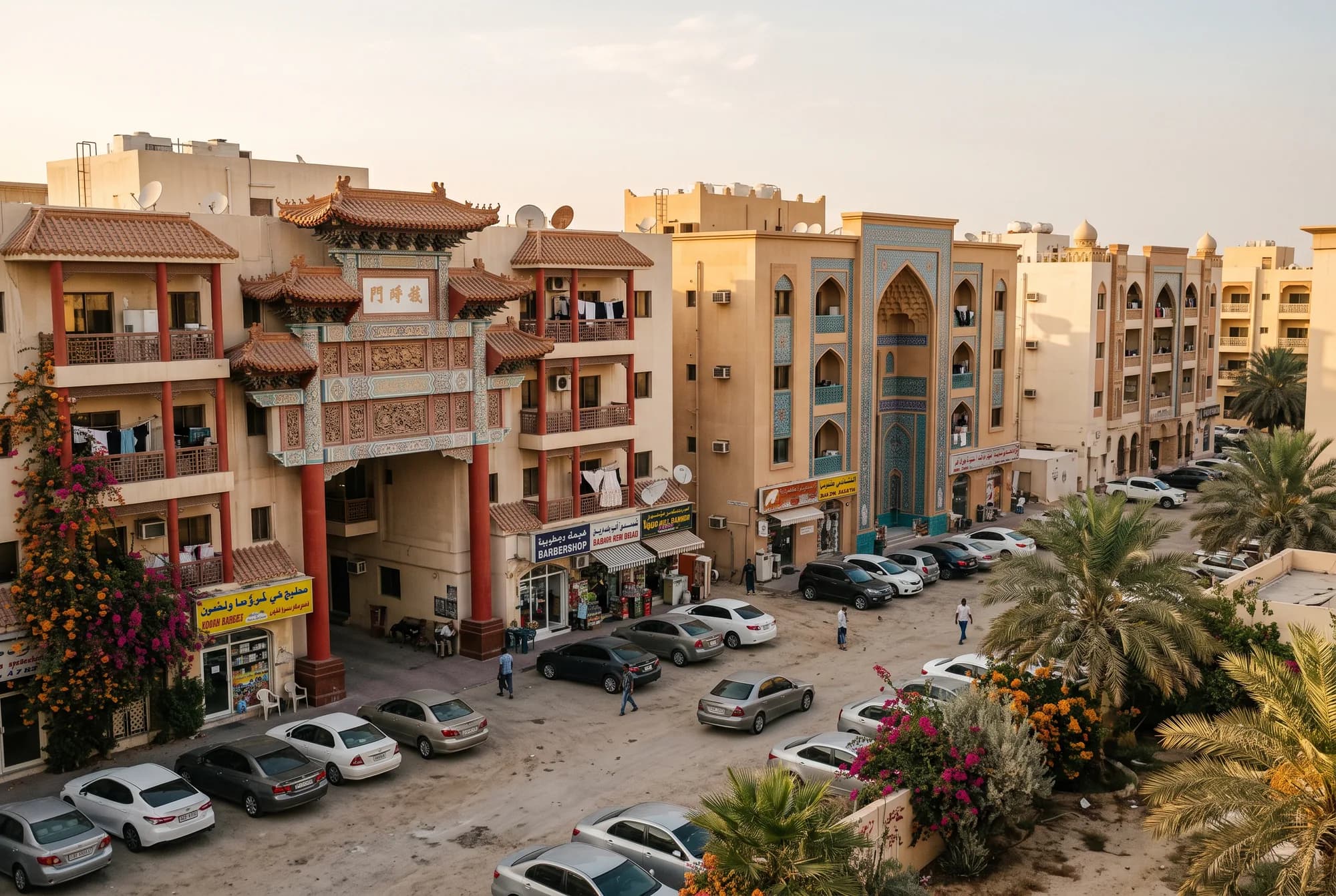 International City, Dubai (illustrative view, not a photograph)